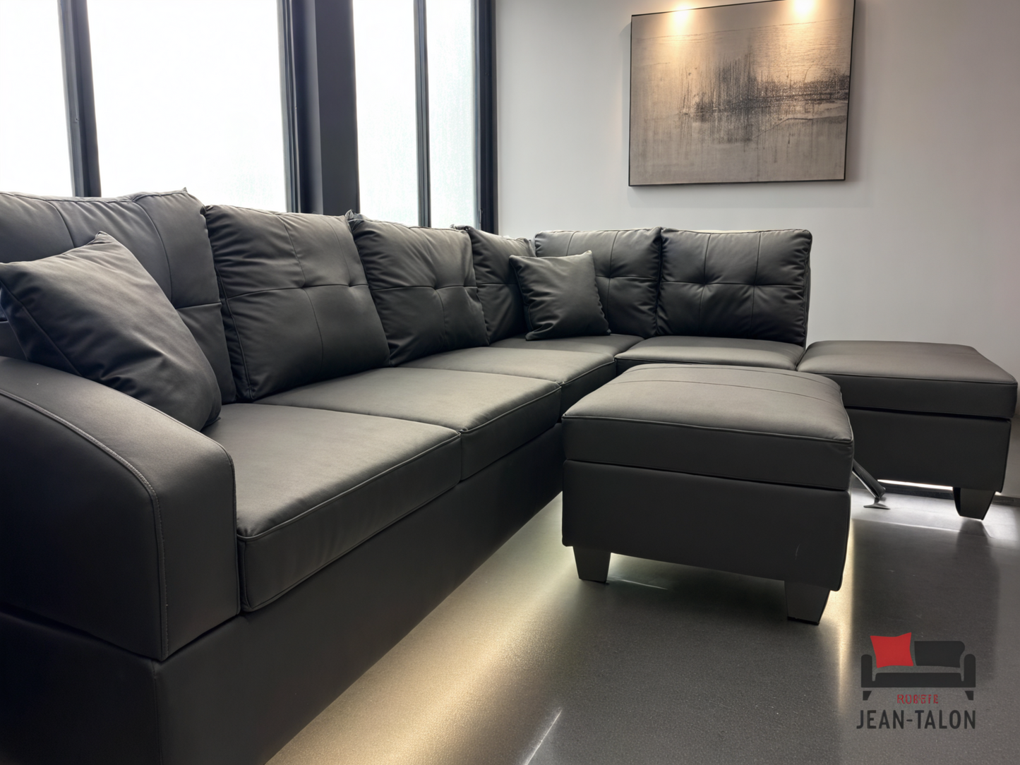 FLEXISTORE™ SEMI-LEATHER SECTIONAL – 0600