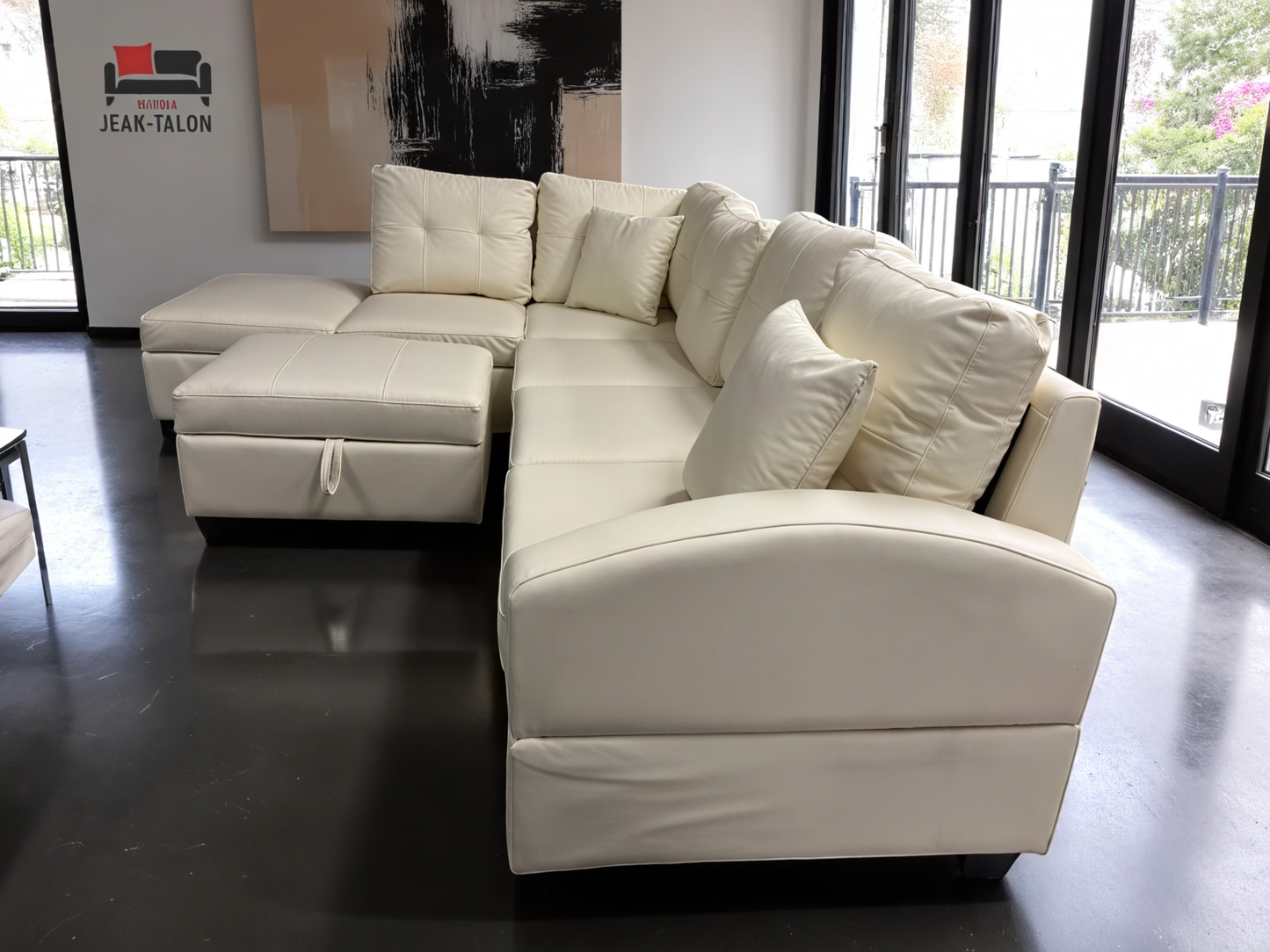 FLEXISTORE™ SEMI-LEATHER SECTIONAL – 0600