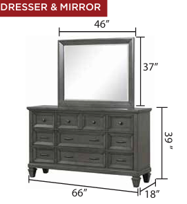 HAMILTON 1251™ – 6-PIECE BEDROOM SET