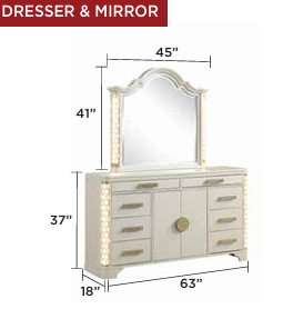 JASMINE 1291™ – 6-PIECE BEDROOM SET