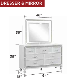 CRYSTAL 1391™ – 6-PIECE BEDROOM SET