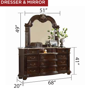 ROMA 391™ – 6-PIECE BEDROOM SET