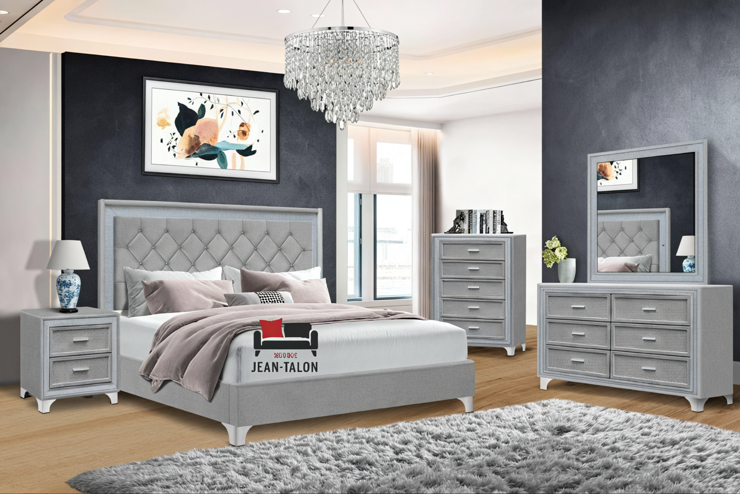 6-Piece Bedroom Set – ShadowLine™ Series-J2-08