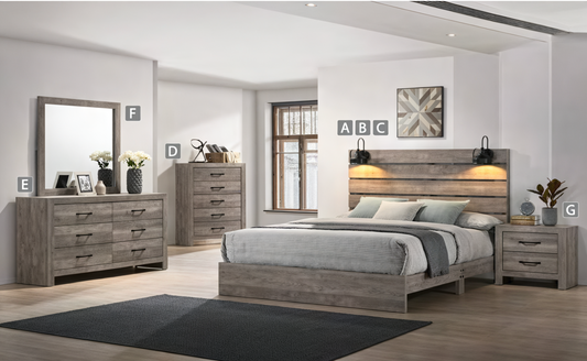 6-Pieces Charlotte Bedroom Set