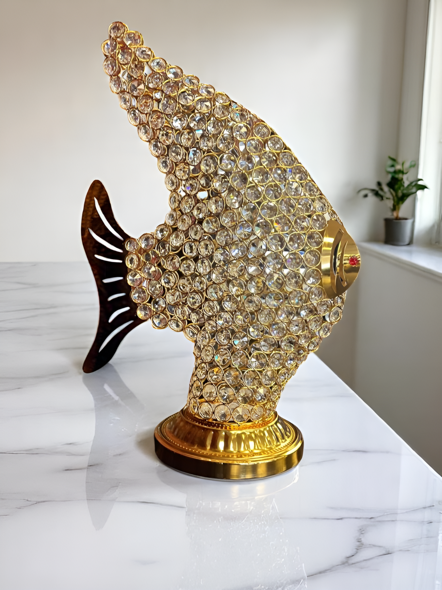 Crystal Angelfish LED Table Lamp