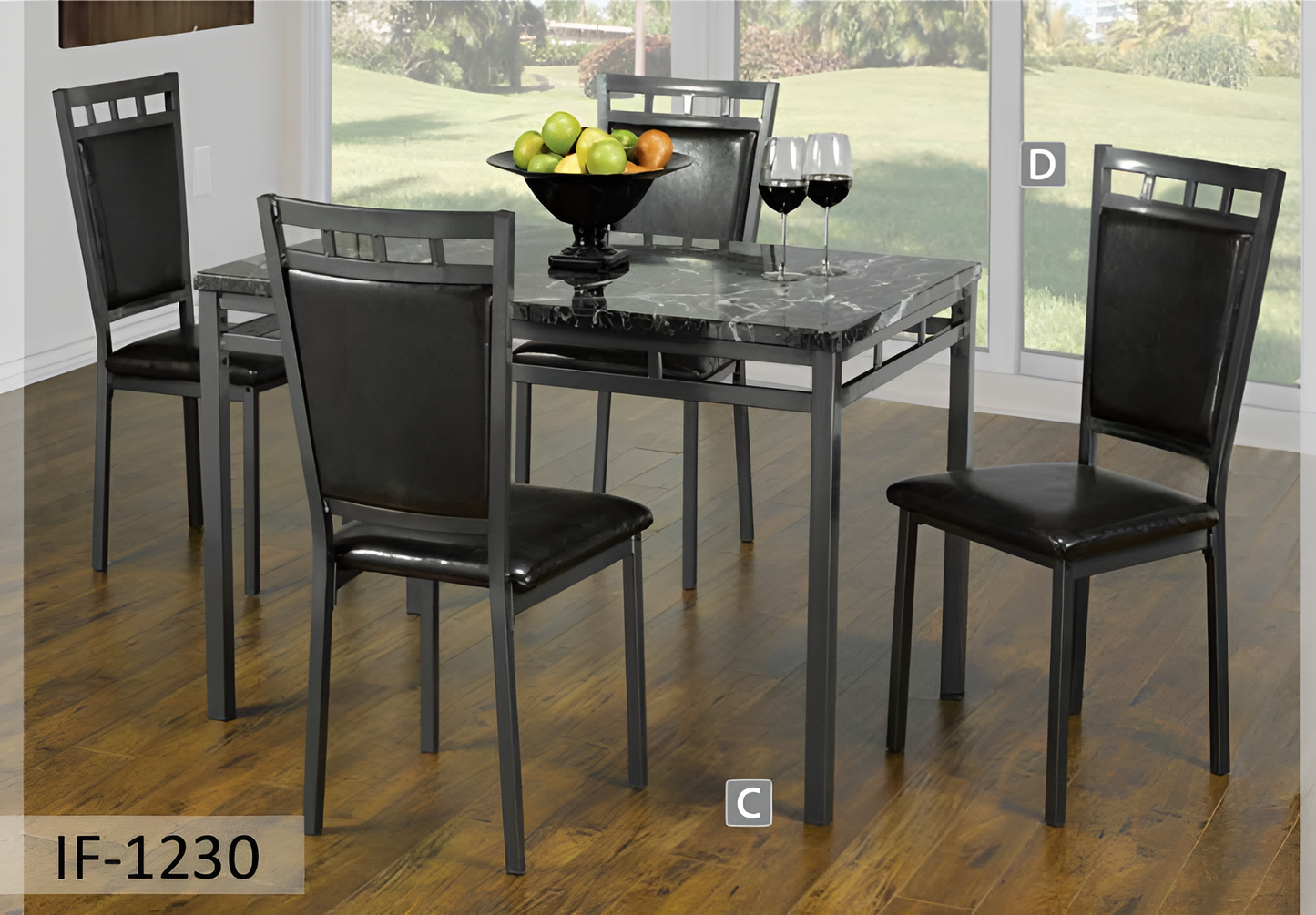Faux Marble Dining Set – Model T-1240