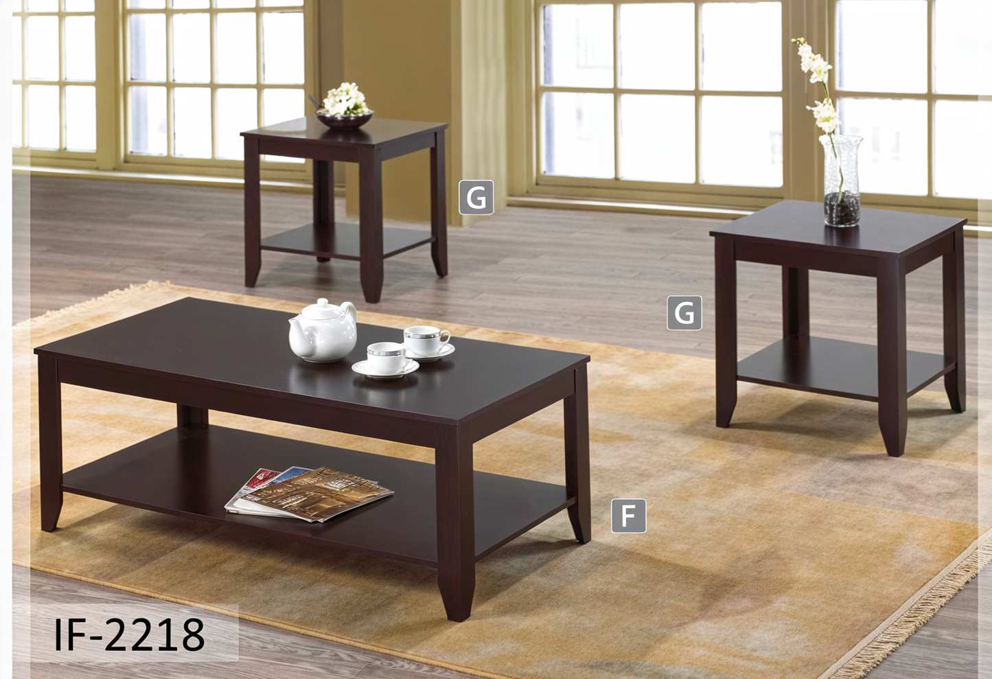 Ensemble de 3 tables basses – IF-2218