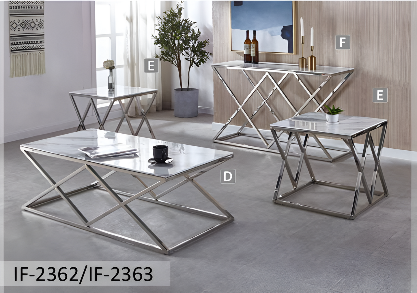 Ensemble de 3 tables basses – IF-2362