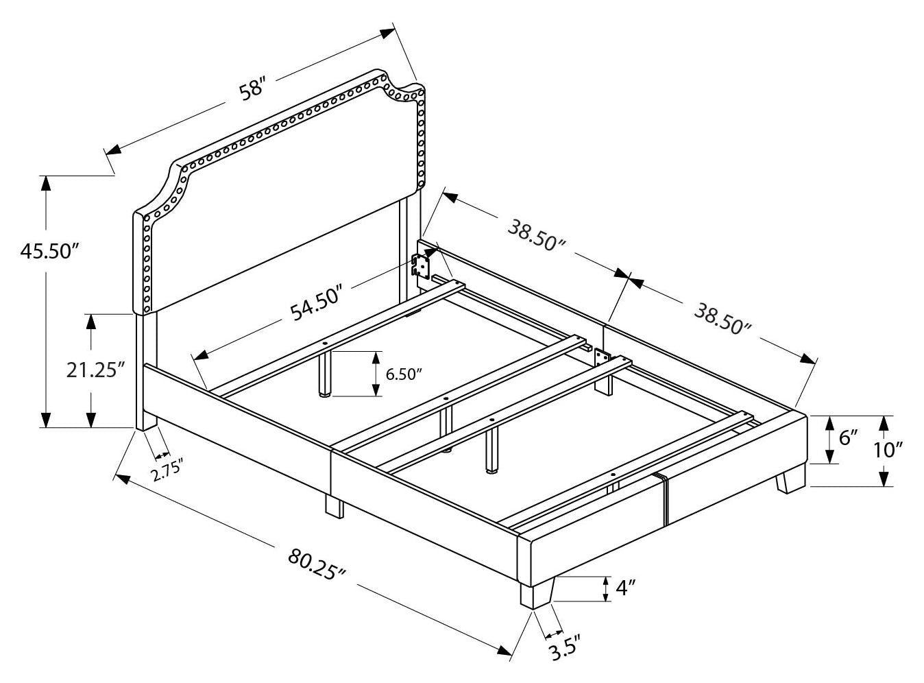 MARSEILLE™ – UPHOLSTERED BED – I-5925F