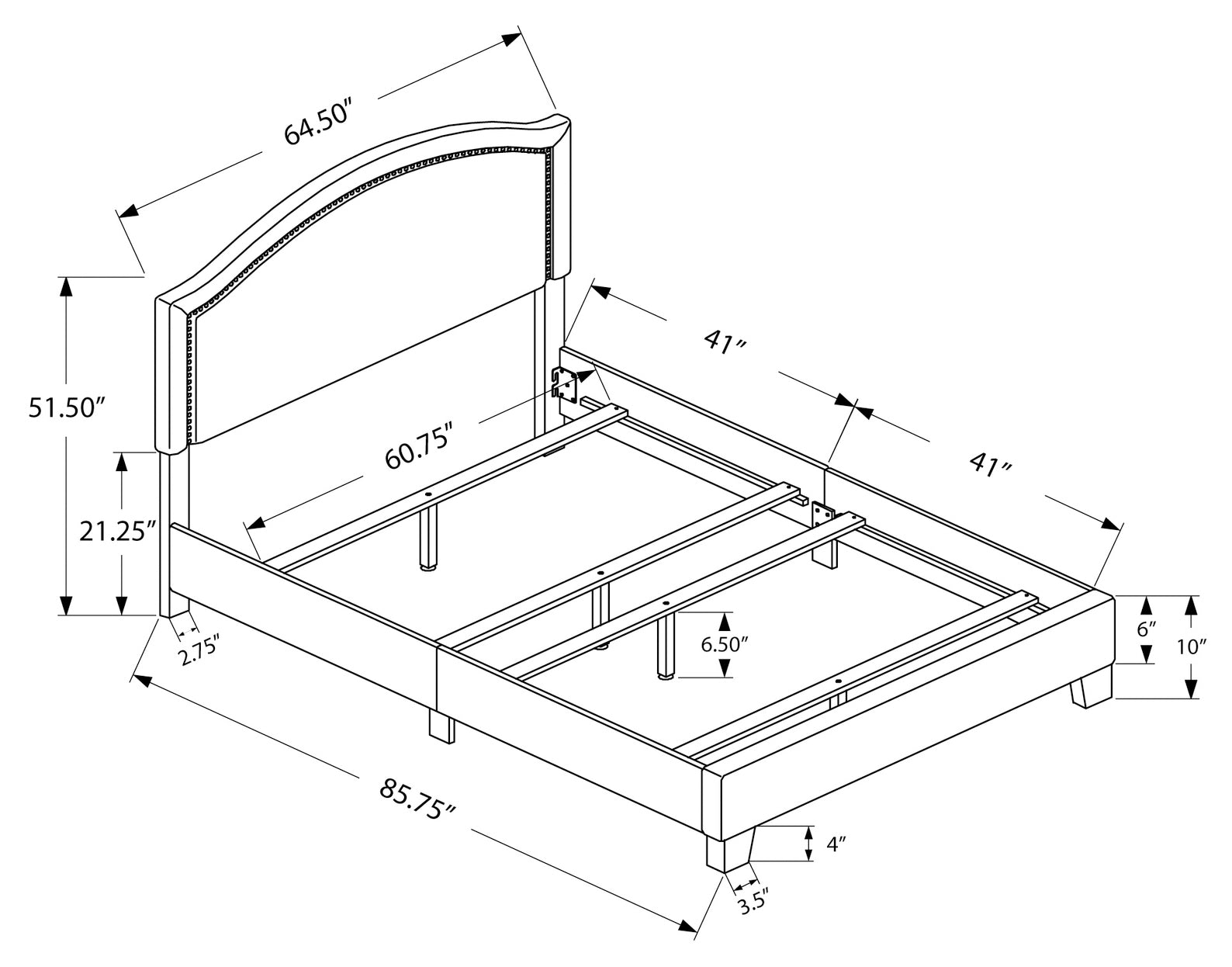 LYONNE™ – UPHOLSTERED BED – I-5936Q