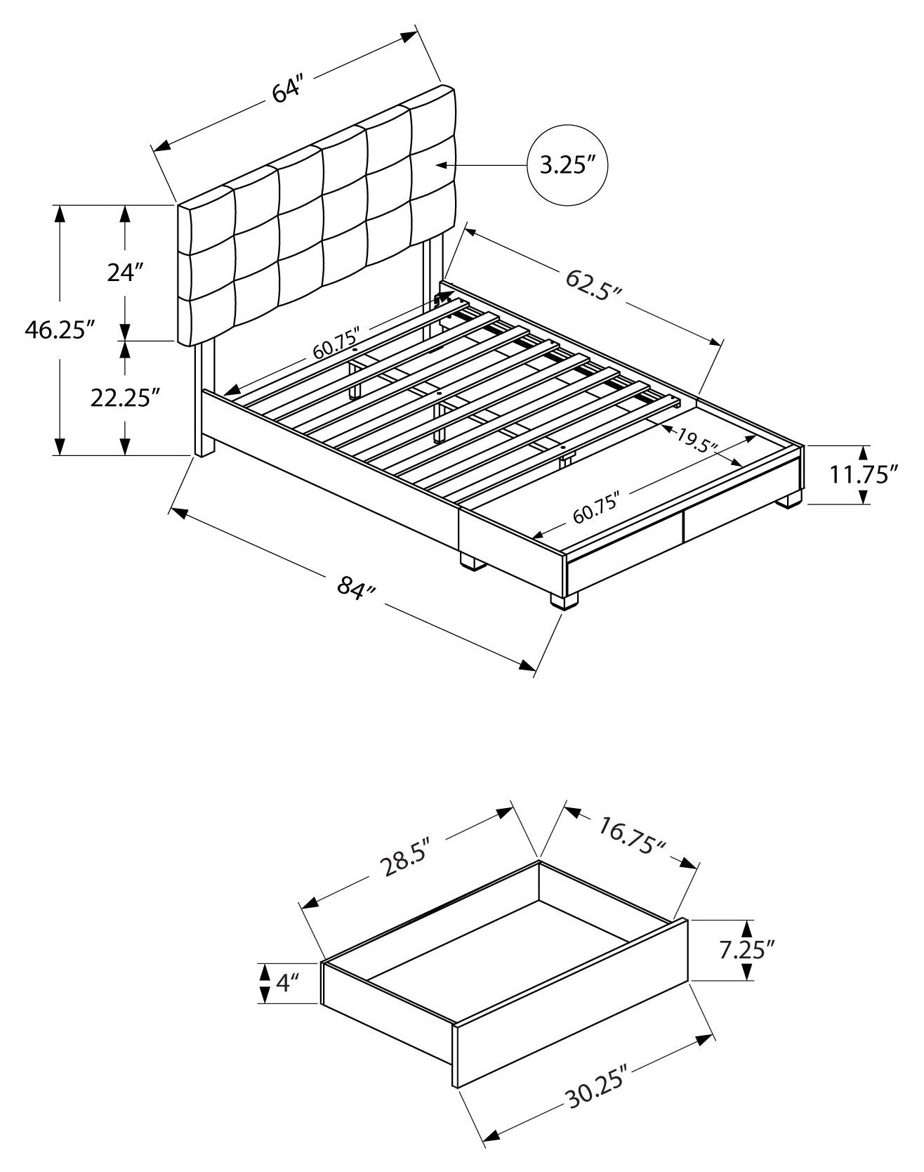 MIRELLE™ – STORAGE BED – I-6021Q