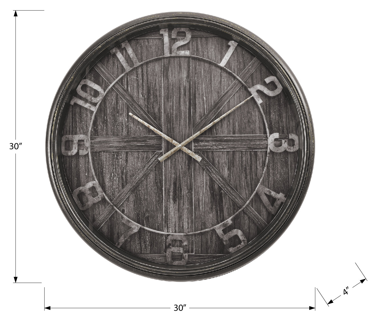 RUSTIC CROSS™ WALL CLOCK – I 9025