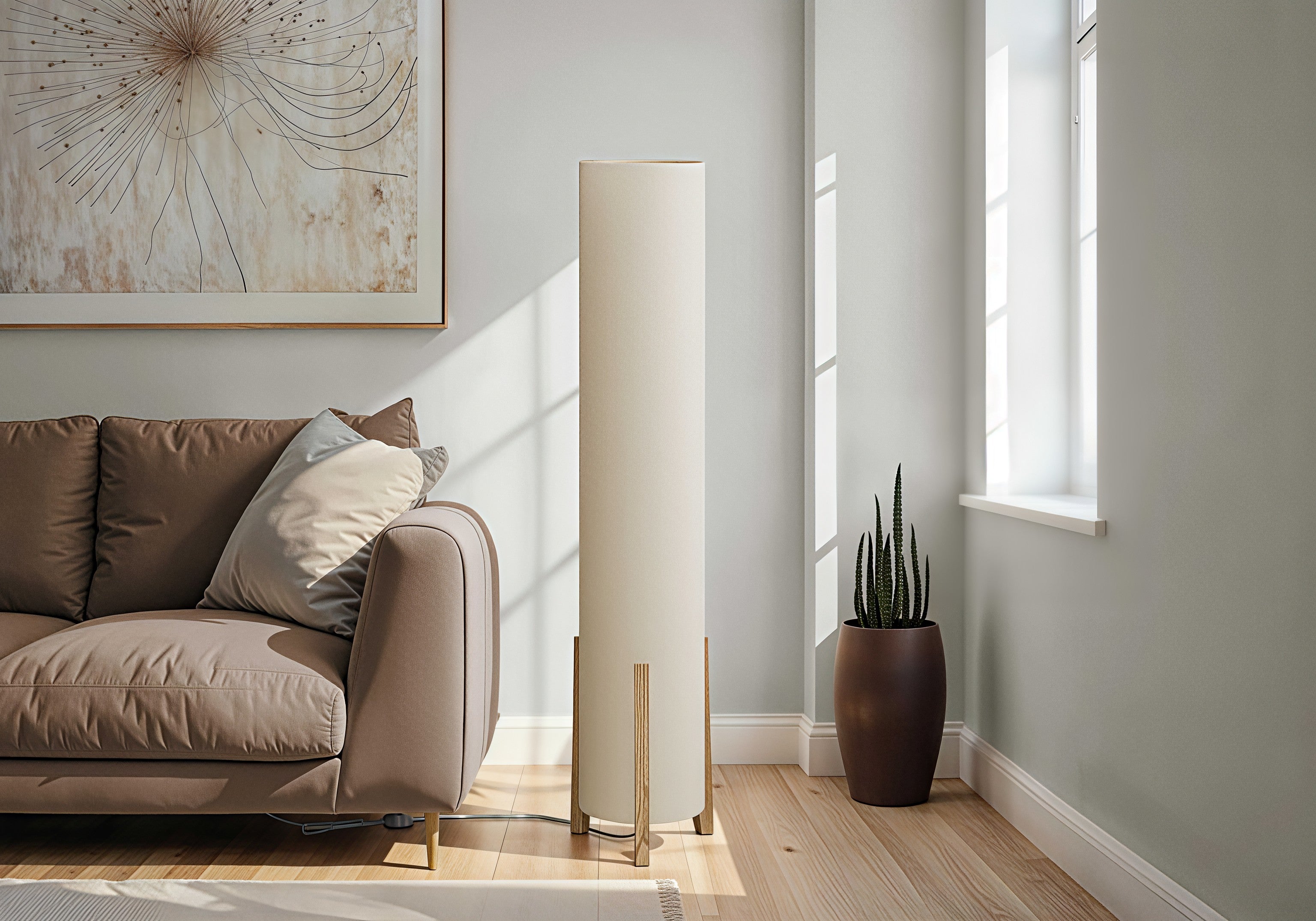 LUMENIA™ – MODERN WOOD-LOOK FLOOR LAMP – I 9755