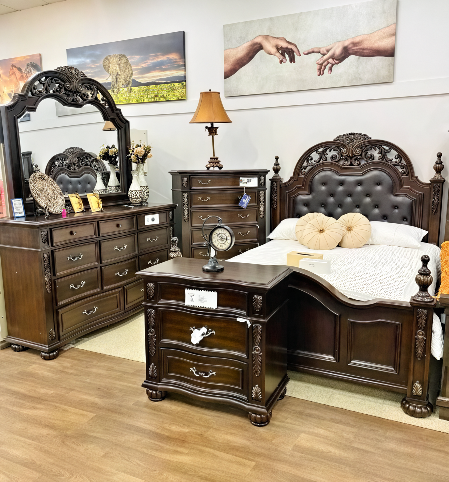 Ensemble de chambre à coucher de luxe Rosana 6 pièces - ROSANA