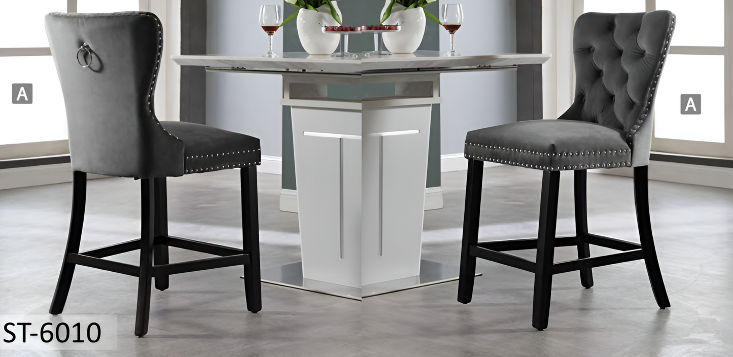 Tabouret de bar en velours – ST-6010