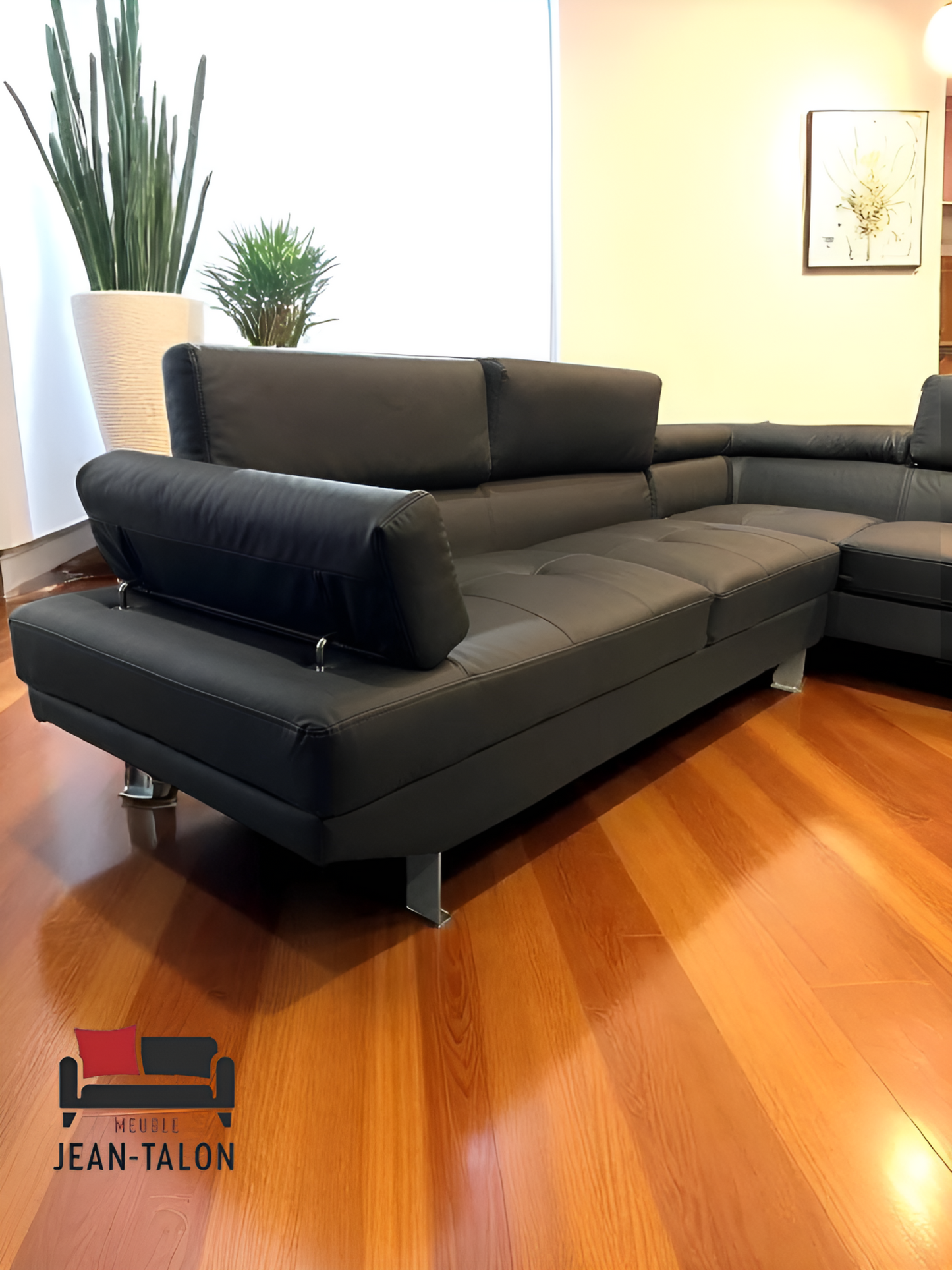 UrbanLuxe™ PU Leather Sectional Sofa Set-1923