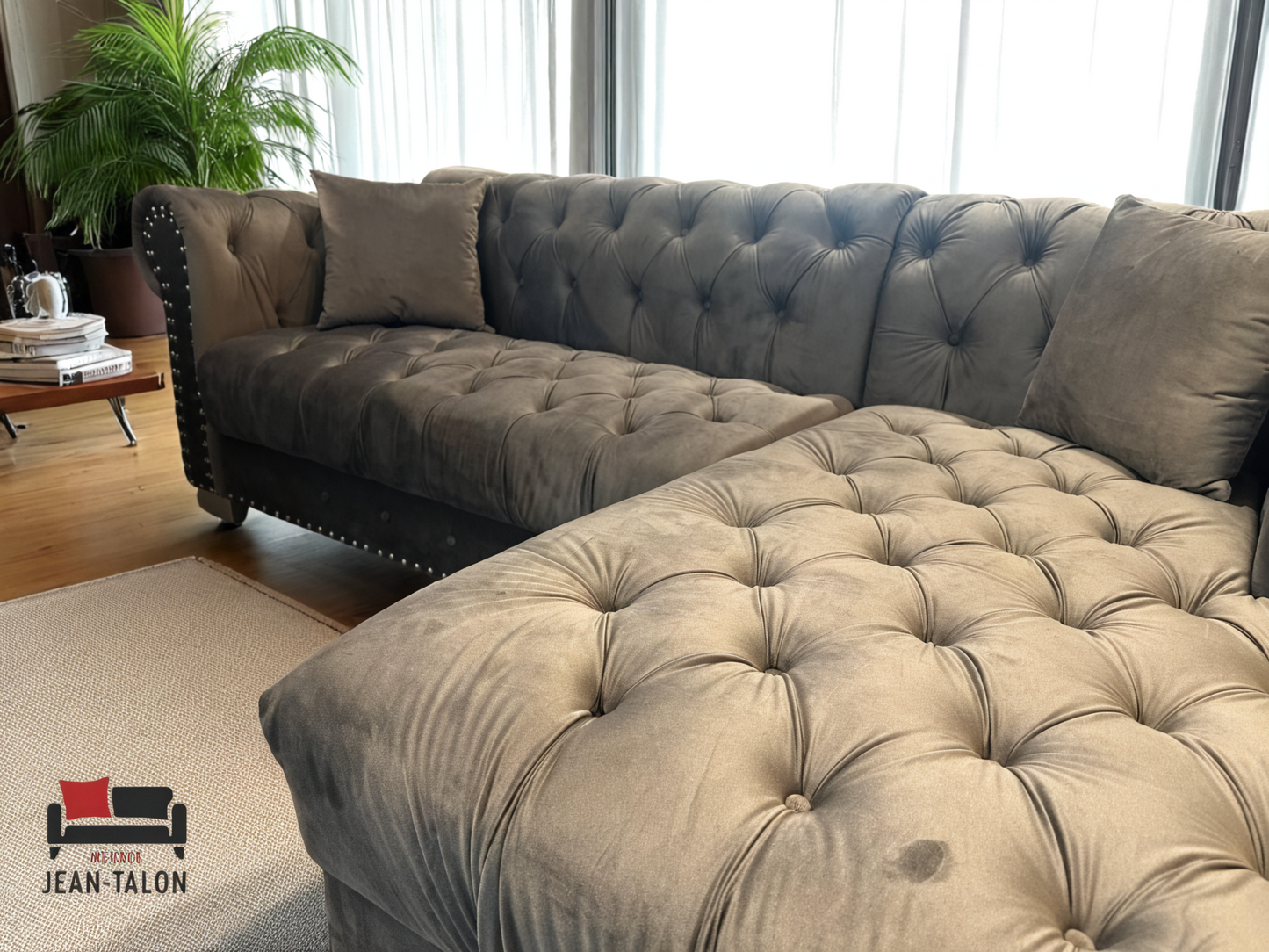 MajestiLuxe™ Velvet Sectional Sofa Set – 6247