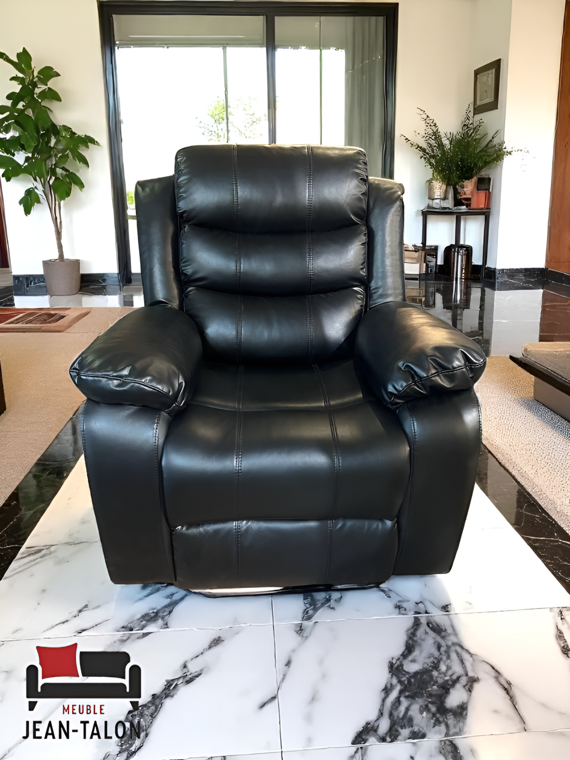 ModenaLeather™ 3‑Piece Manual Reclining Leather Sofa Collection – 7006