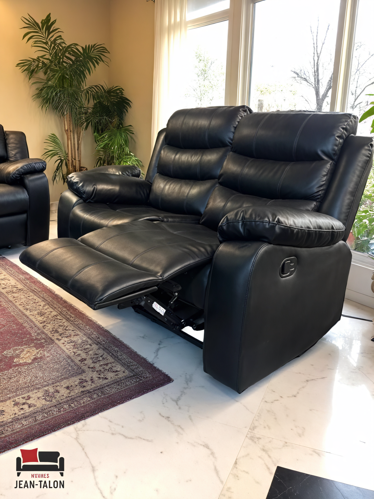 Collection de canapés inclinables manuels en cuir ModenaLeather™ 3 pièces – 7006