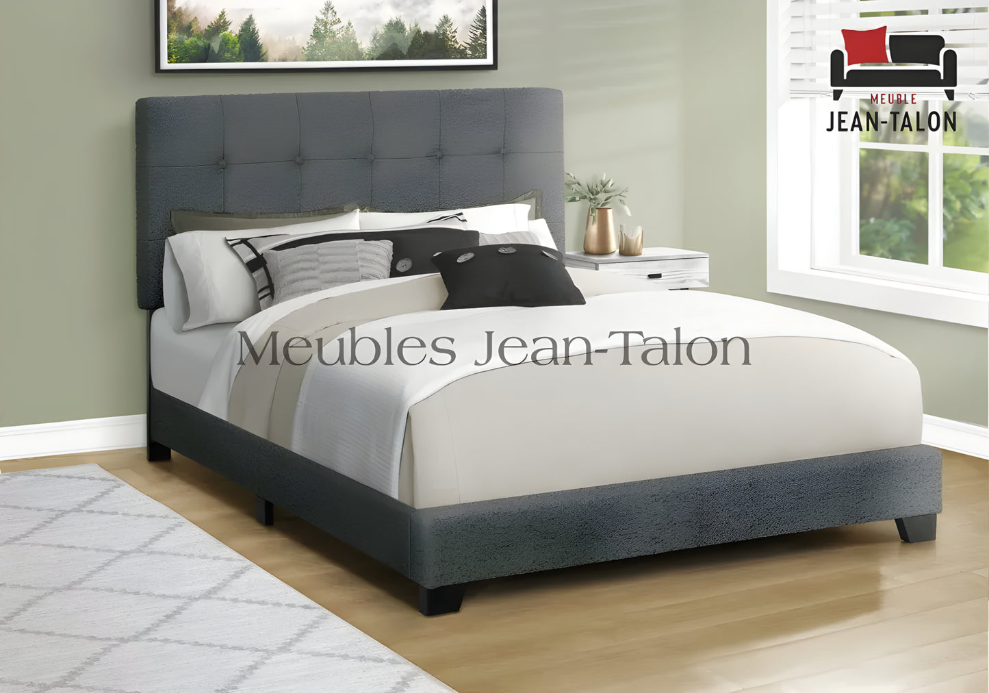 ANNECY™ – BOUCLÉ UPHOLSTERED BED – I-5801Q