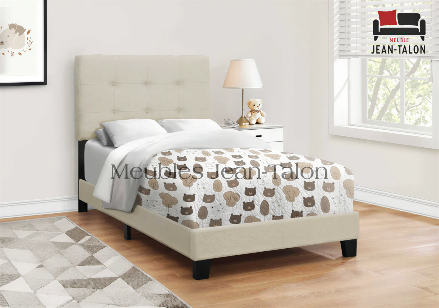 ASTON LINEN™ – UPHOLSTERED SINGLE BED – I-5920T