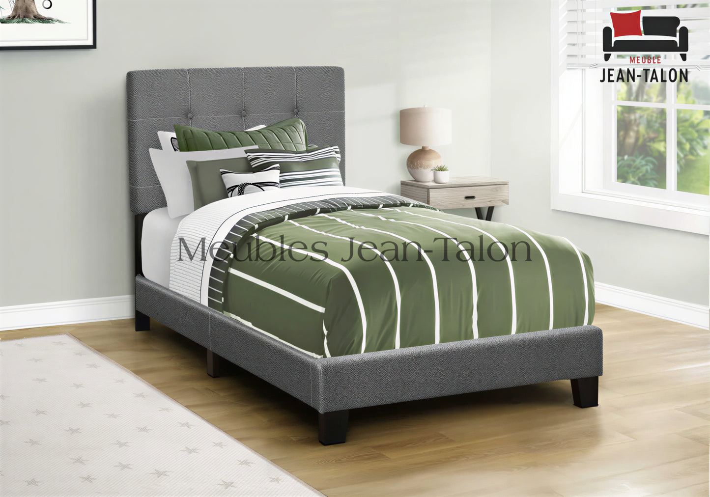 ASTON BOUCLÉ™ – UPHOLSTERED SINGLE BED – I-5805T