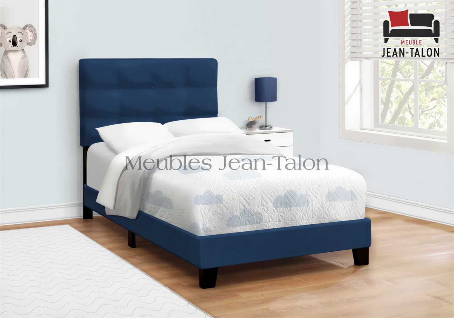 ASTON VELVET™ – UPHOLSTERED SINGLE BED – I-5918T