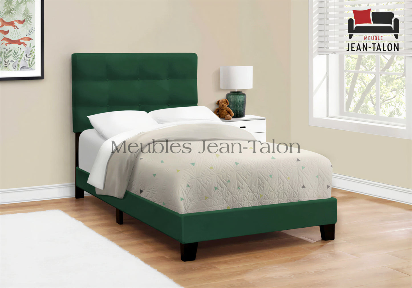 ASTON VELVET™ – UPHOLSTERED SINGLE BED – I-5918T