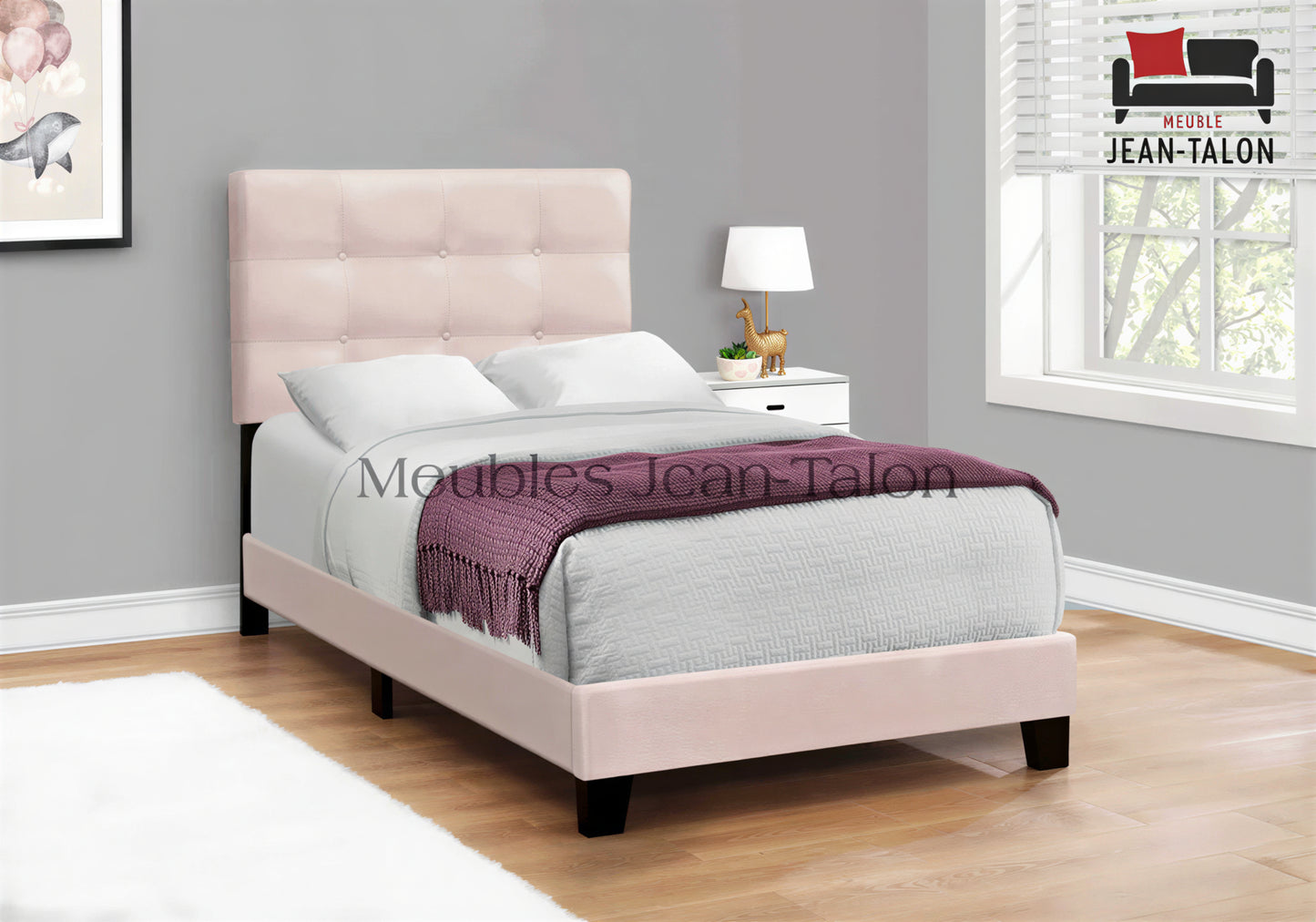 ASTON VELVET™ – UPHOLSTERED SINGLE BED – I-5918T