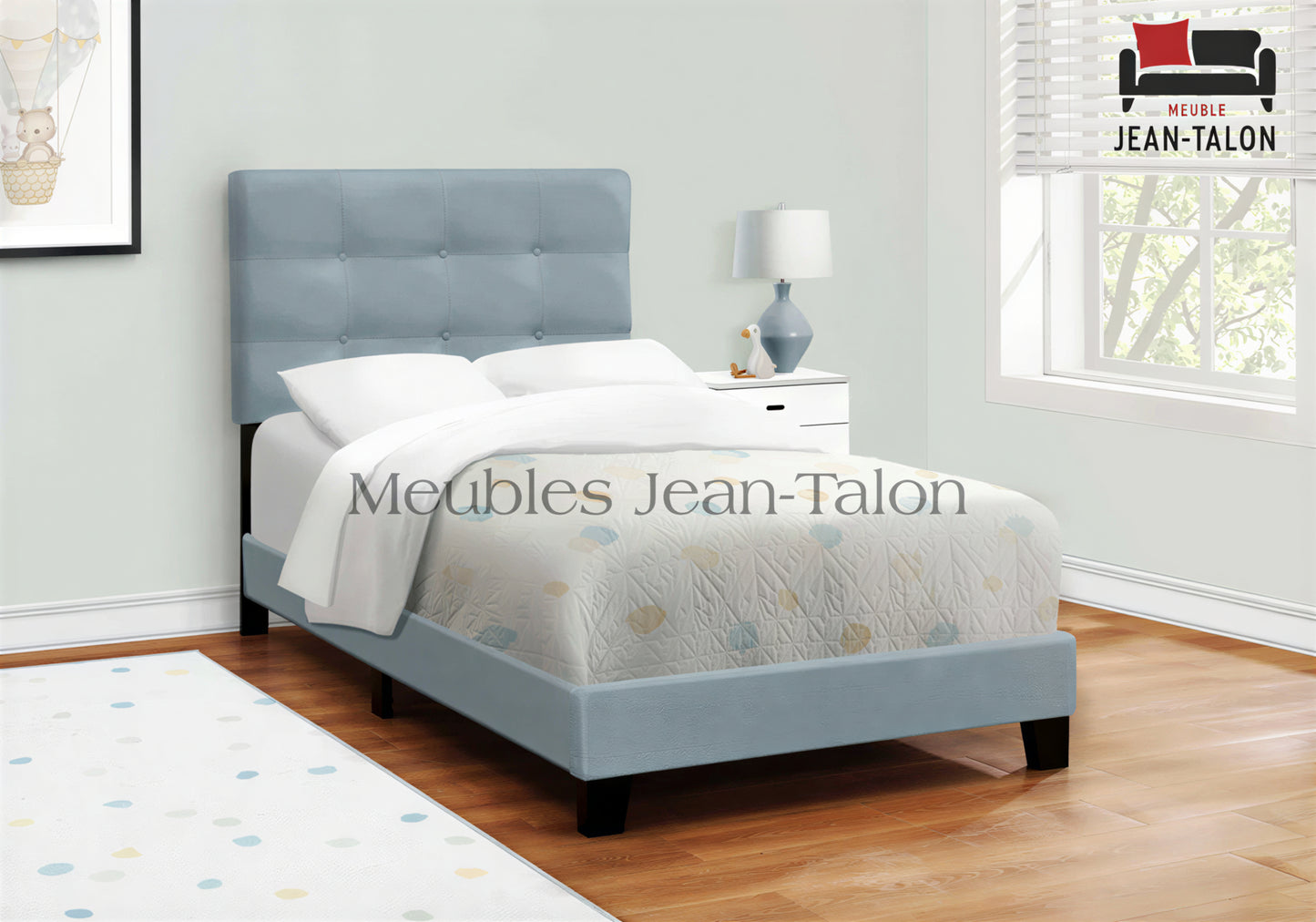 ASTON VELVET™ – UPHOLSTERED SINGLE BED – I-5918T