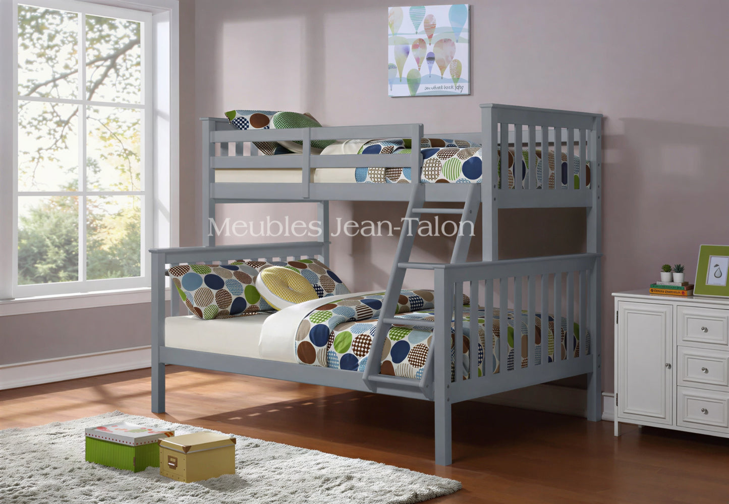 AURION™ – SINGLE OVER DOUBLE BUNK BED – B-102E