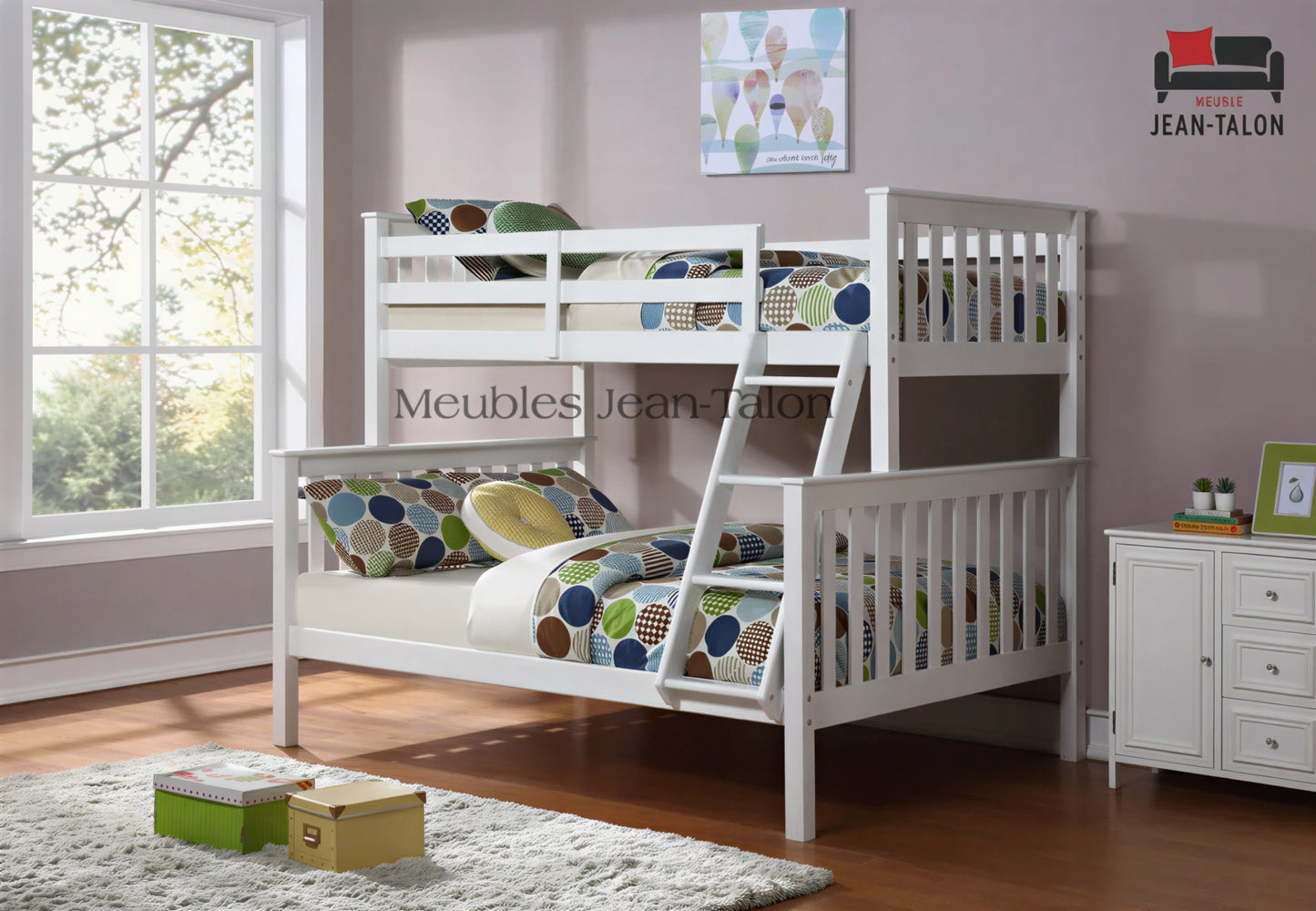 AURION™ – SINGLE OVER DOUBLE BUNK BED – B-102E