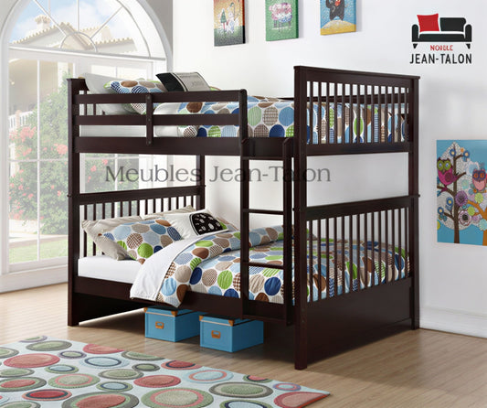 VALENTIS™ – DOUBLE OVER DOUBLE WOOD BUNK BED – B-123E
