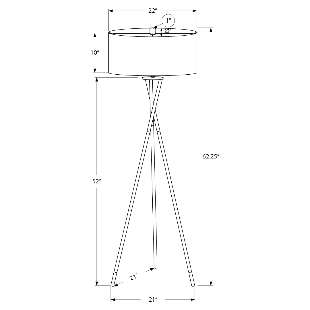 VÉRONA TRIPODE™ – MODERN TRIPOD FLOOR LAMP – I 9756