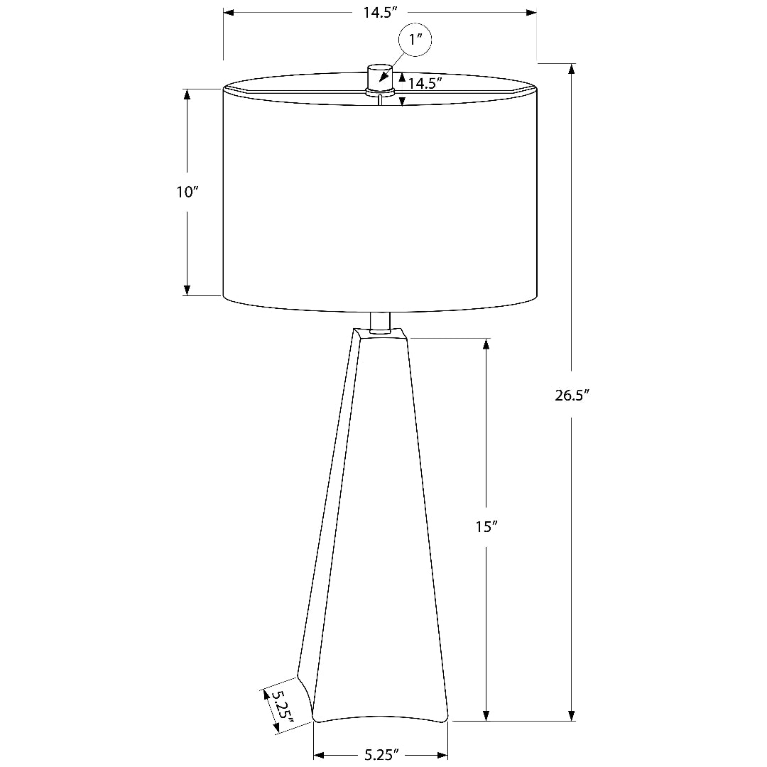 NERO APEX™ – MODERN TRIANGULAR TABLE LAMP – I 9726
