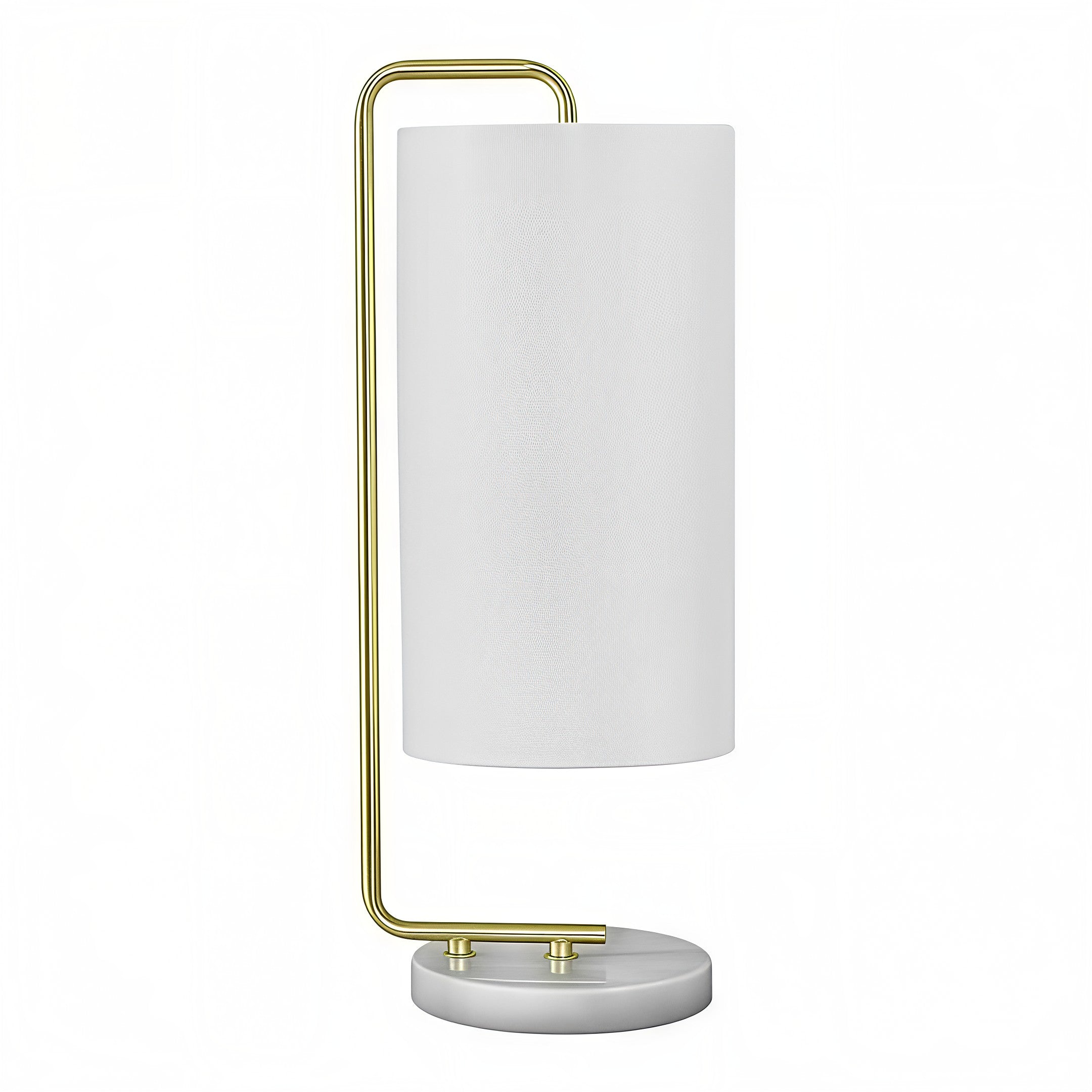 ELYSARA MARBLE™ – MODERN WHITE MARBLE TABLE LAMP – I 9636
