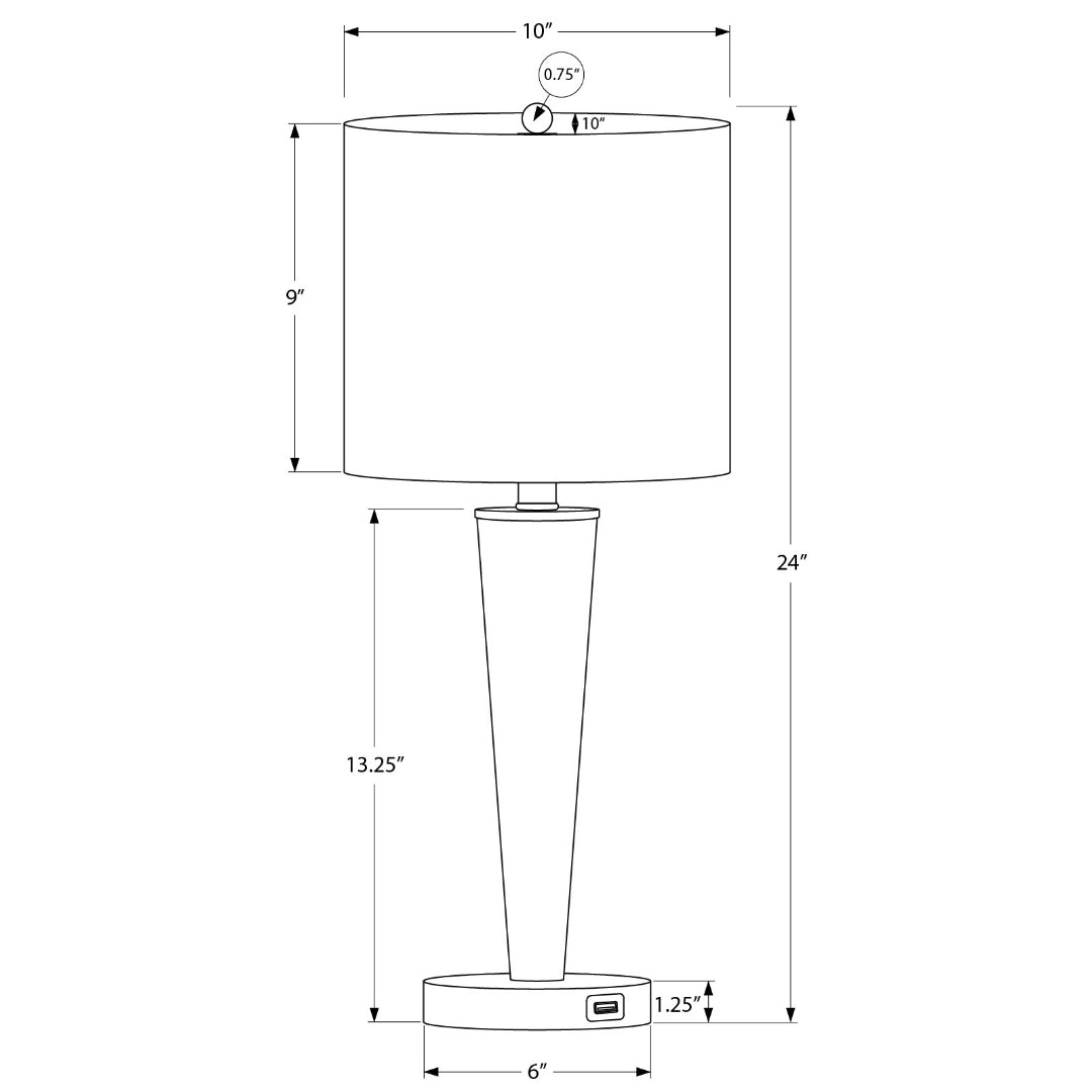 ALTERRA TAPER™ – MODERN TALL TABLE LAMP SET WITH USB (2-PIECE) – I 9643