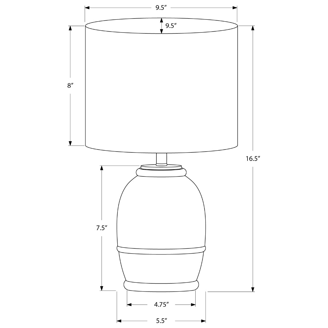 CALDERA SAND™ – CONTEMPORARY CREAM RESIN TABLE LAMP – I 9765
