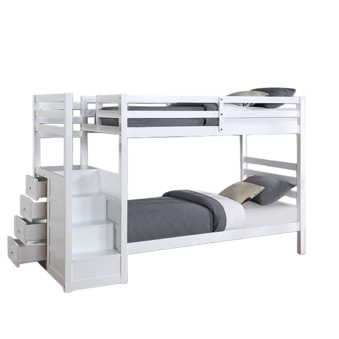 SNOWVALE™ – SINGLE OVER SINGLE STAIRCASE BUNK BED – B-1892