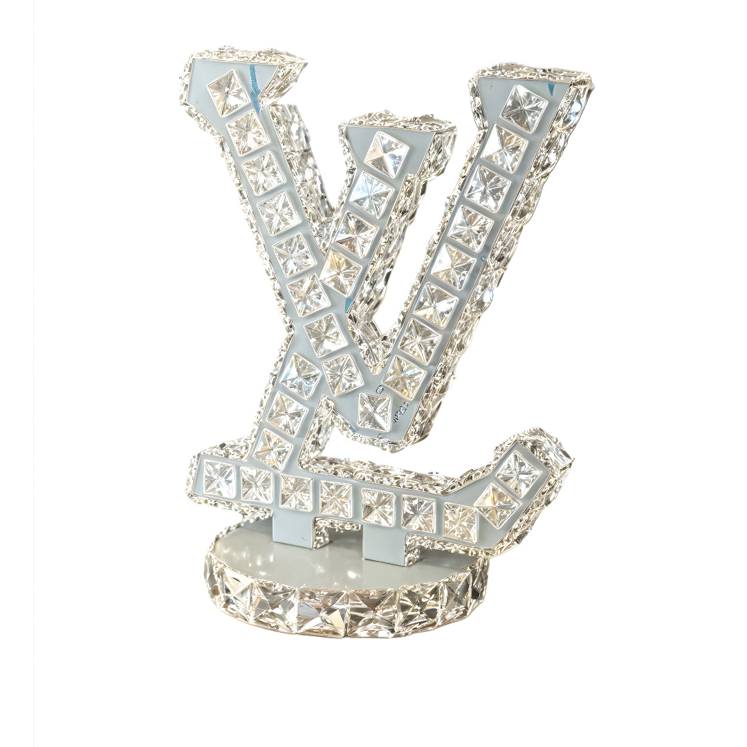 Lampe de table LED en cristal Louis Vuitton LV