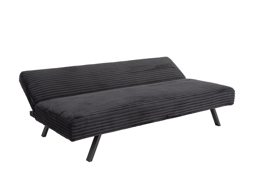 VELVET STRIDE™ – CANAPÉ-LIT EN VELOURS VELOURS NOIR – IF-8065