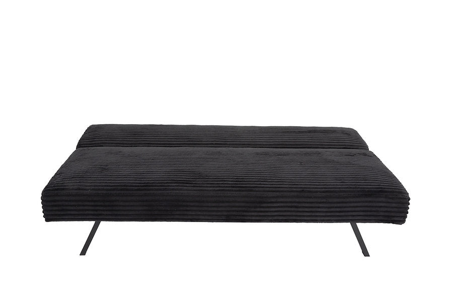 VELVET STRIDE™ – CANAPÉ-LIT EN VELOURS VELOURS NOIR – IF-8065