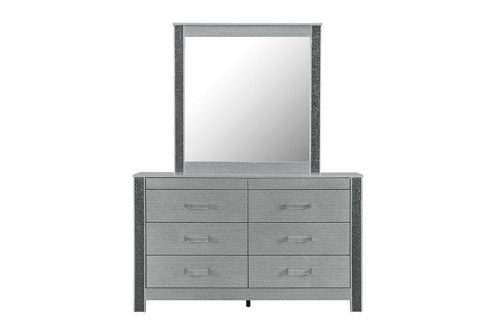 LOGAN-SILVER™ – 6-PIECE BEDROOM SET