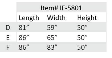 Fabric Bed with Nailhead Trim – IF-5800