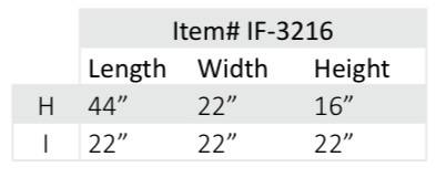 Ensemble de 3 tables basses – IF-3216
