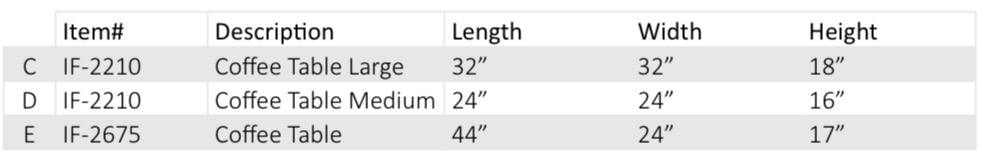 2-Piece Coffee Table Set – IF-2210