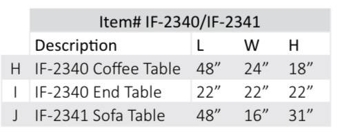 Ensemble de 3 tables basses – IF-2340