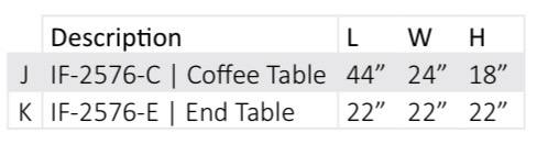 3-Piece Coffee Table Set – IF-2576