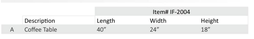 Coffee Table – IF-2004