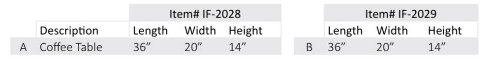 Coffee Table – IF-2028